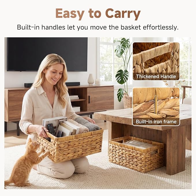 StorageWorks Wicker Storage Baskets - Image 4