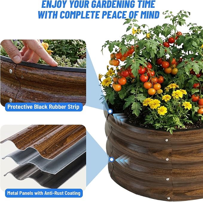 Galvanized Raised Garden Bed Outdoor - Image 2