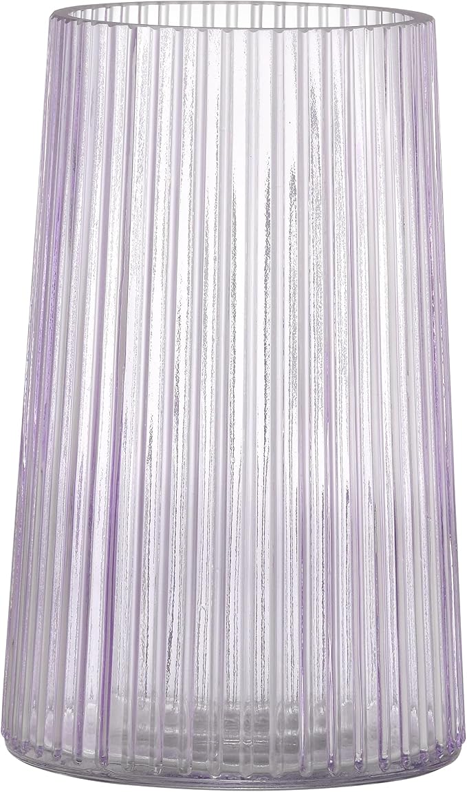 Purple Glass Vase for Flower, Flower Vase for Bouquet, Modern Glass Vases by MARTAGE