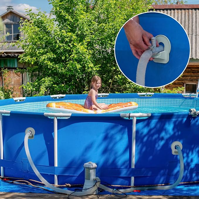 4 Pack Swimming Pool Pipe Holders Plastic Above Ground Swimming Hose Support - Image 6