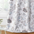 H.VERSAILTEX Blackout Curtains 63 Inch Length 2 Panels Set Floral Print Curtain by HVERSAILTEX