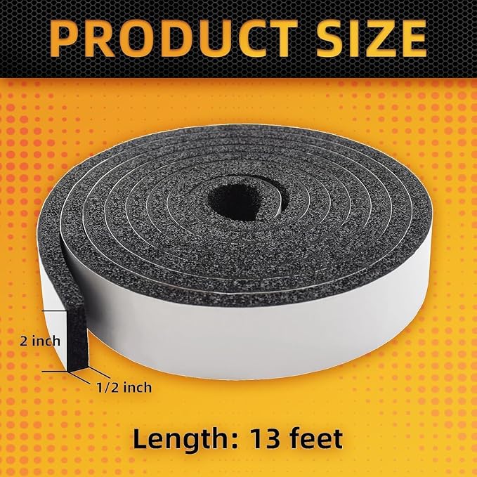 Pipe Insulation Wrap 2" Wide X 32.8 Ft Outdoor Foam and Foil Wrap Insulation - Image 2