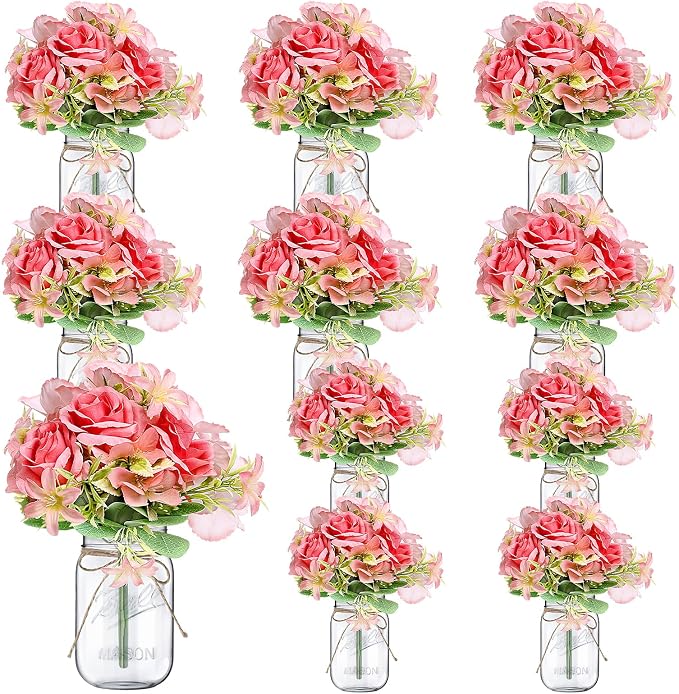 10 Sets Mason Jars Table Centerpiece by Scawim
