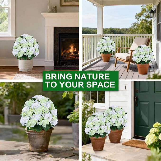 Set of 2 Artificial Hydrangea Tree - Image 5