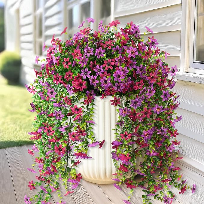 Artificial Fake Hanging Flowers Plants by INQCMYPlantRack