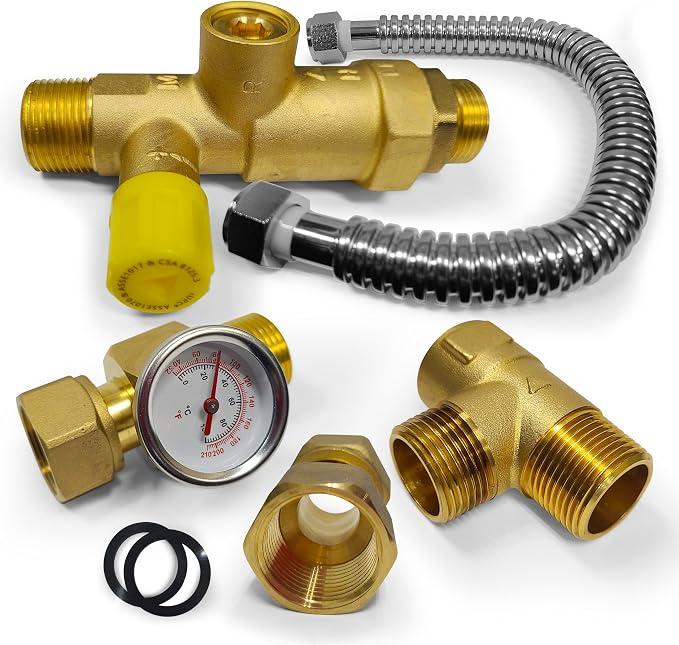3/4 Inch Tank Booster Water Heater Thermostatic Mixing Valve by Charman+Manufacturing