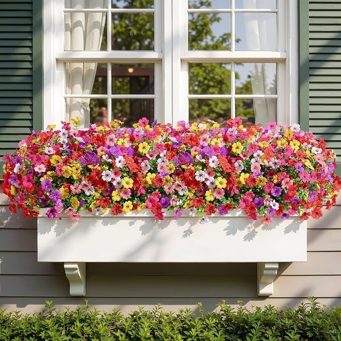 Alupssuc 48 Bundles Artificial Daisy Flowers UV Resistant - Image 7