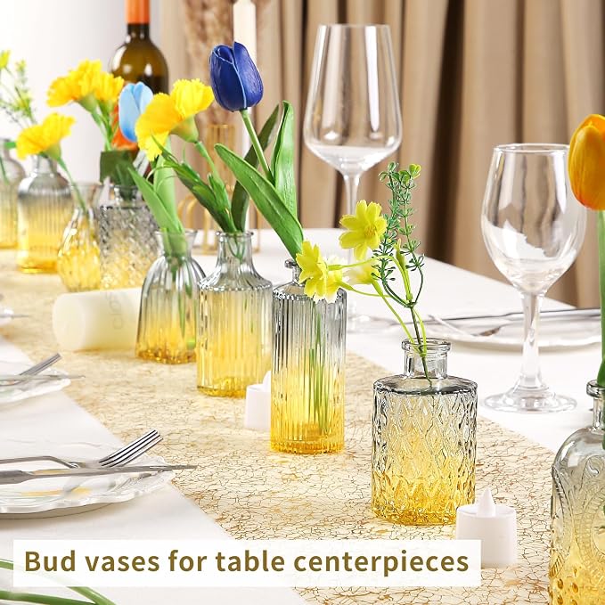 Glass Bud Vases in Bulk Set of 30 Pcs, Small Glass Vases - Image 2