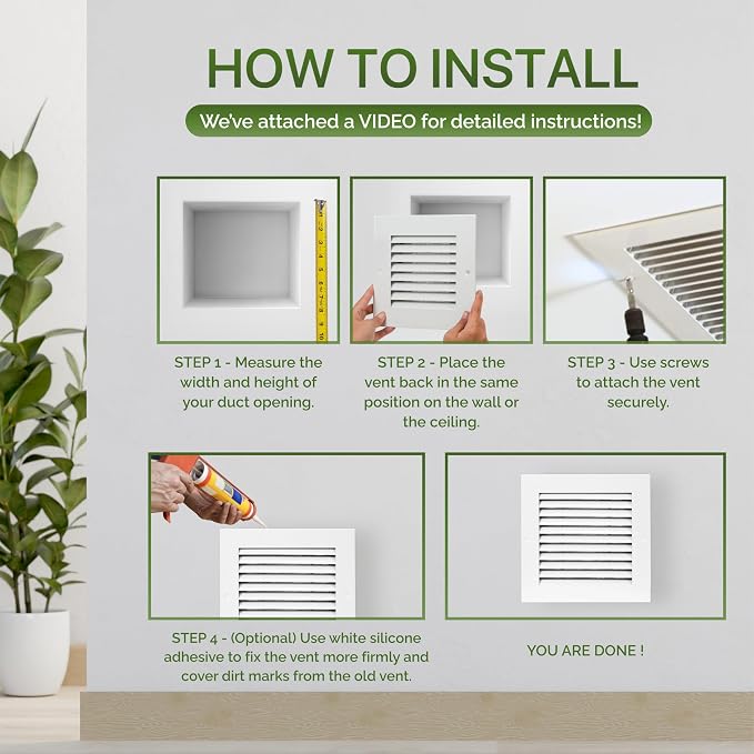 Modern Air Return Grille 12x6 - Image 5