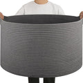 OIAHOMY 90L Extra Large Blanket Basket by MasterofSpaceOptimization