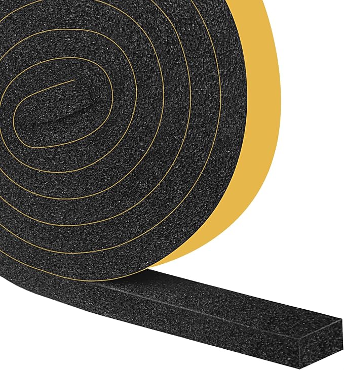 Open Cell AC Window Seal, Maximum Compression, Gap Blocker 1x1/2In | Soft foam by Trisiki