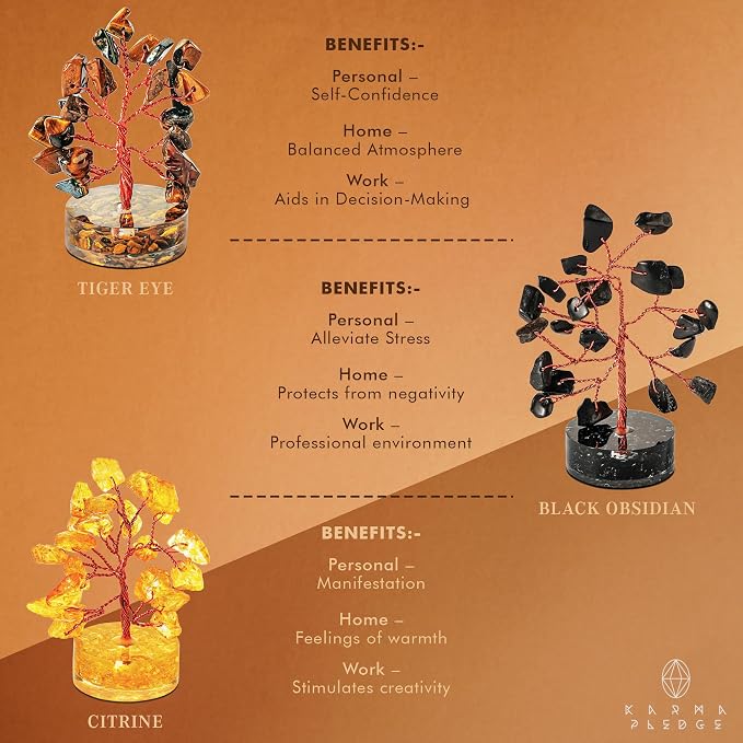 Set of 12 Crystal Trees Unique Birthday Gifts - Image 4