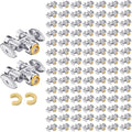 100PC EFIELD Push Fit 1/2" x Dual 3/8" OD Compression Straight Stop Valve | 1/4 by EFIELDPEXTUBING