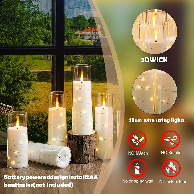 Sasigeiaa Flameless Candles - Image 3
