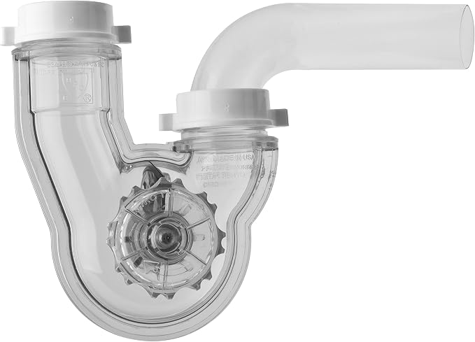 Permaflow Never Clog Transparent Abs 1-1/2" P-Trap by PermaFLOW