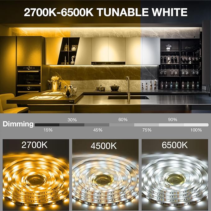 DAYBETTER Under Cabinet Lighting kit, Dimmable Under Cabinet Lights - Image 2