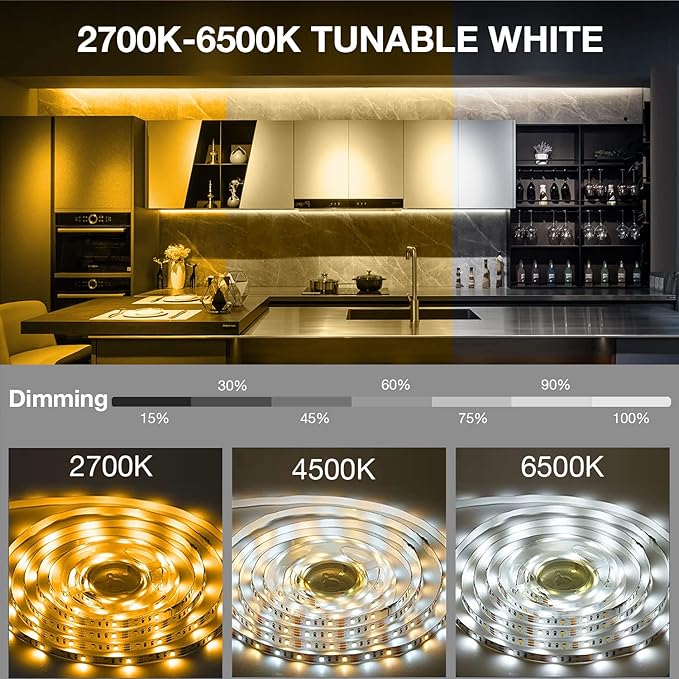 DAYBETTER Under Cabinet Lighting kit, Dimmer and Adapter, Dimmable - Image 2