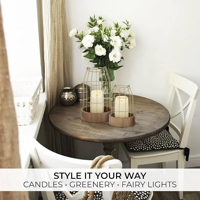 Rustic Farmhouse Lantern Decor Set of 2 - Image 7
