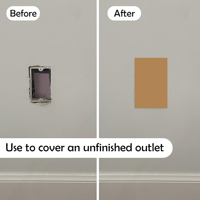 Rubber Bond Self-Adhesive Rubber Wall Outlet Cover Plate 5 Pack - Image 2