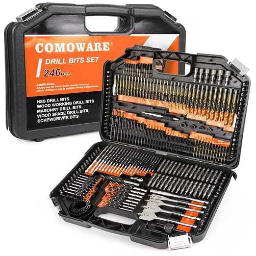 COMOWARE Drill Bit Set, Screwdriver Drill Bits Set Combo Kit by COMOWARE