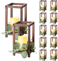 VEVOR 12 Set/36 Pcs Wooden Wedding Lantern Centerpiece, Includes 12 Wooden by VEVOR