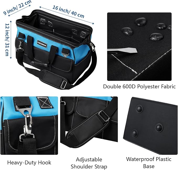 KEZERS 8-in-1 Concrete Finishing Tools Kit: Magnesium Float, Finishing & Pool - Image 4