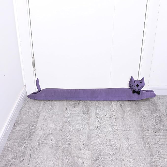 Cat Fabric Under Door Draft Stopper, 3LB Heavy Duty Decorative Soundproof Door - Image 7