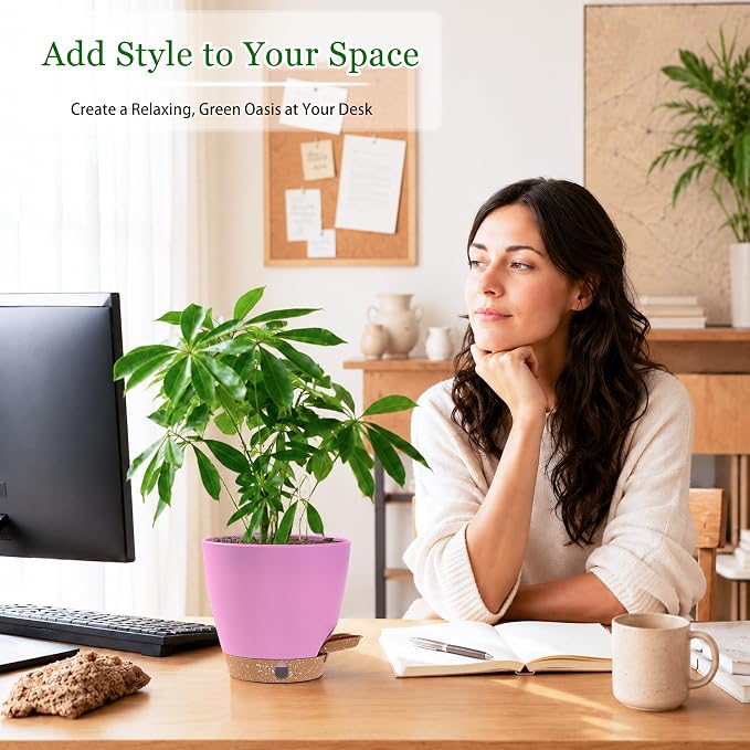 6 Inch Small Self Watering Pots - Image 4