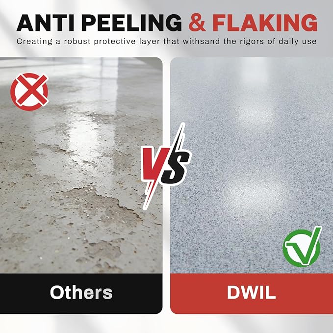 DWIL Epoxy Colored Sand Self-Leveling Coating- Garage Floor Kit, Non-Slip - Image 6