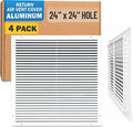 Fits 24x24 Hole | Aluminum Return Air Grille by Handua | Vent Cover Grill by Handua