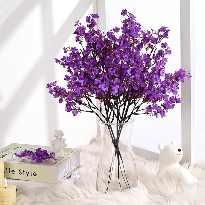 15 Pcs Fake Flowers, Real Touch Babys Breath Artificial Flowers, Full Baby - Image 2