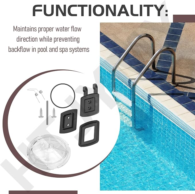 600-7300 Pool Check Valve Swing Valve and Lid Kit | Compatible - Image 4