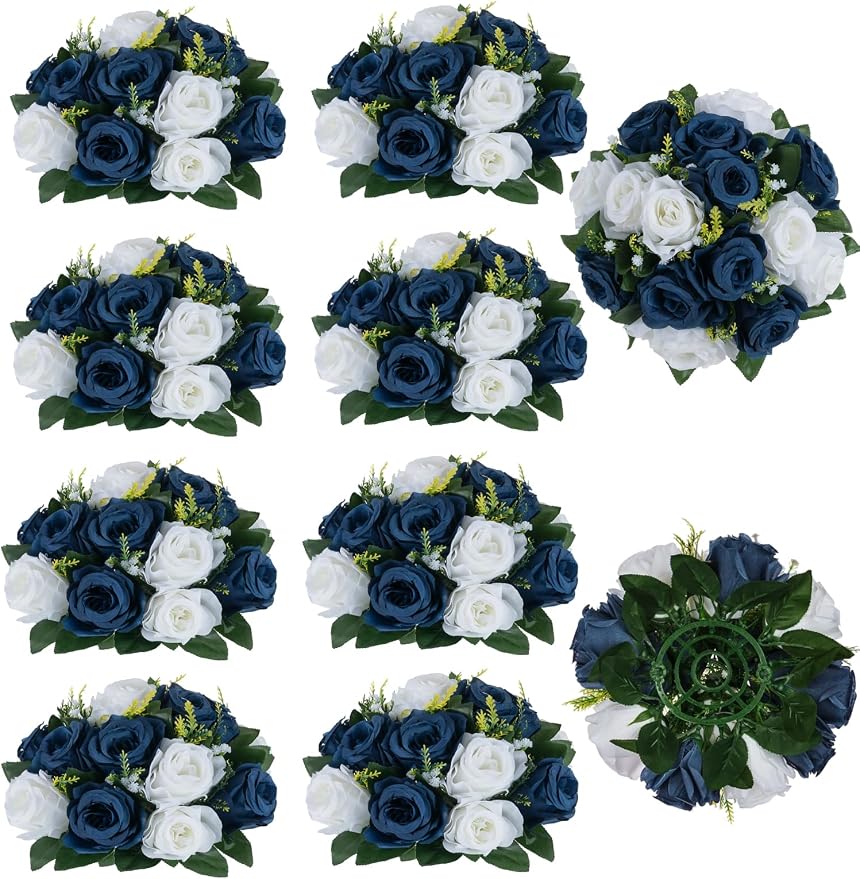 BLOSMON Navy Blue White Flowers by Blosmon
