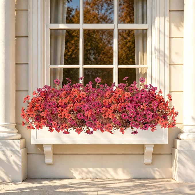 Artificial Fake Mums Flowers Plants - Image 4
