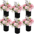 Dusty Pink & Rose Gold Flowers Table Centerpieces by DIYDOFUN