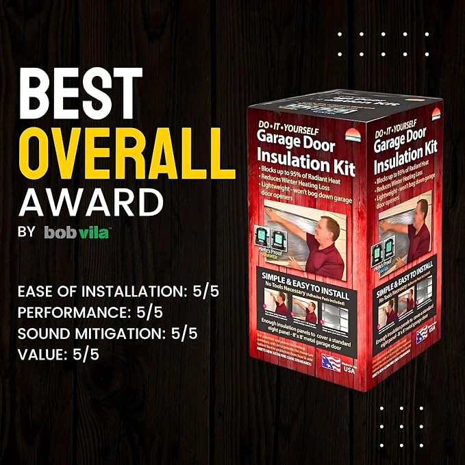 Garage Door Insulation Kit, Reflective, 8x8 Single Door - Image 6