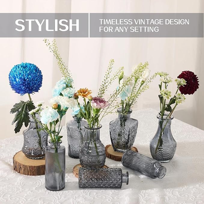 Mini Bud Vases As Wedding Centerpieces - Image 5