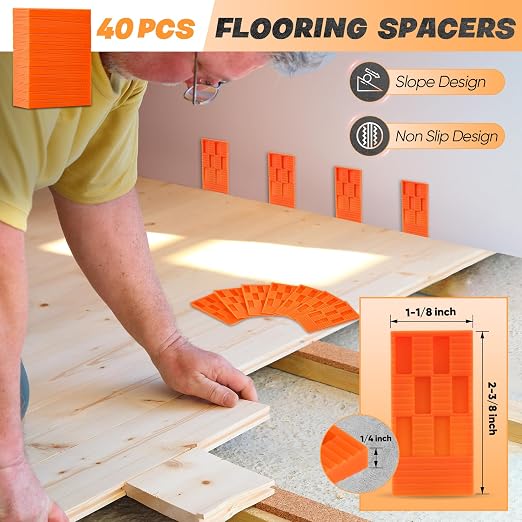 Saker Laminate Flooring Tools, 63-Piece Wood Flooring Installation Kit | LVP - Image 7