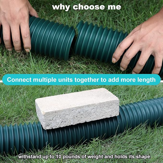 plusgutter 16.5ft Long Gutter Downspout Extensions Flexible, Down Spout Drain - Image 3