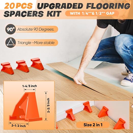 Saker Laminate Flooring Tools, 63-Piece Wood Flooring Installation Kit | LVP - Image 6