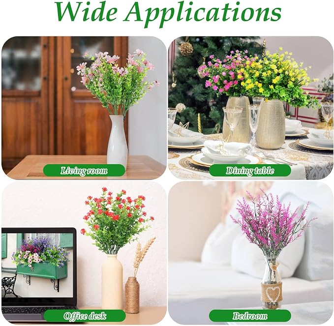 20 Bundles Artificial Spring Summer Flowers Bulk - Image 7