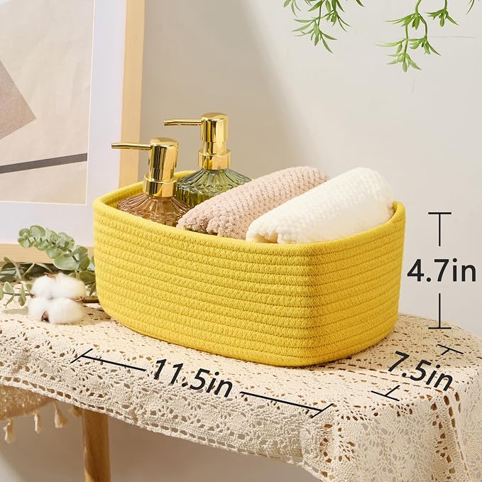 MiniArk Small Storage Baskets for Organizing | Closet Organizer Bins | Shelf - Image 3
