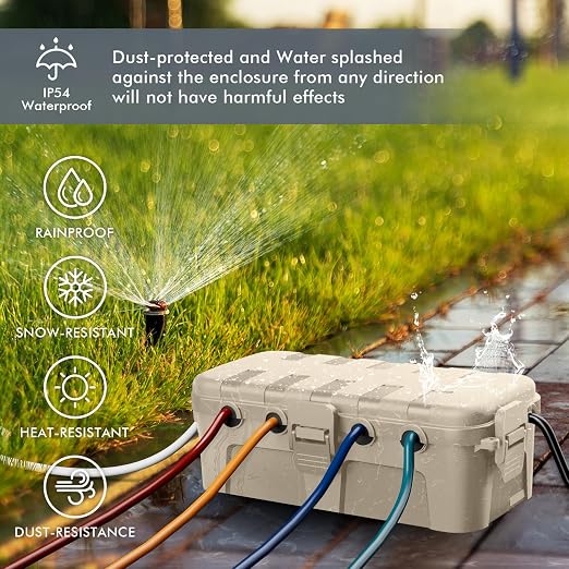 RESTMO Outdoor Electrical Box Waterproof, Extension Cord Cover | IP54 - Image 5