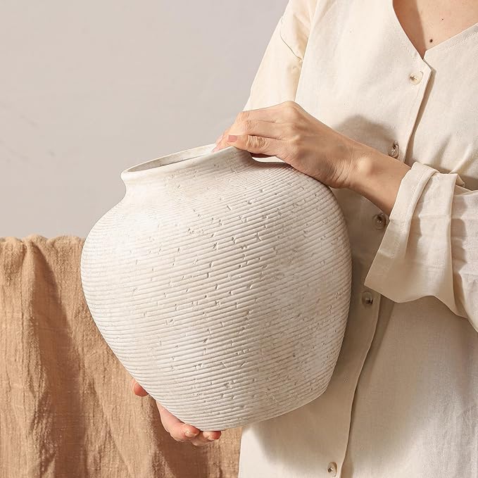 Vanselia Ceramic Flower Vase Home Decor by VanseliaHome