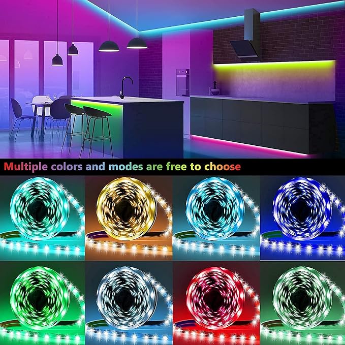 Keepsmile 50ft Led Strip Lights Smart Sync Music Led Lights - Image 6