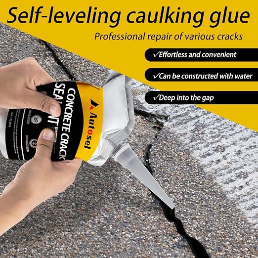 Asphalt Crack Filler Black, 4 Packs Self-Leveling Driveway Crack Filler - Image 3