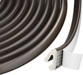 V Shape Door Weather Stripping for Small Gaps, Foam Seal Tape 2 PCS×26FT | Brown by Conwang
