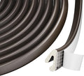 V Shape Door Weather Stripping for Small Gaps, Foam Seal Tape 19.7FT | Brown by Conwang