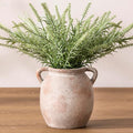 Dobbyby Ceramic Flower Small Vase 6 inch Farmhouse Rustic Vase Decorative by Dobbyby