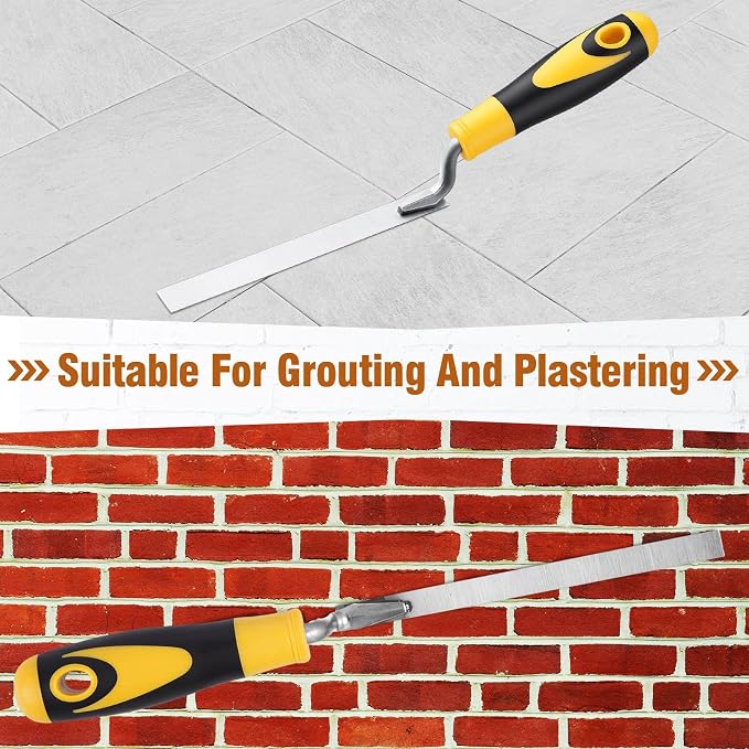 5 Pcs Pointer Trowel, 6-3/4" by 1/4", Rubber Handle | Professional Mortar - Image 4